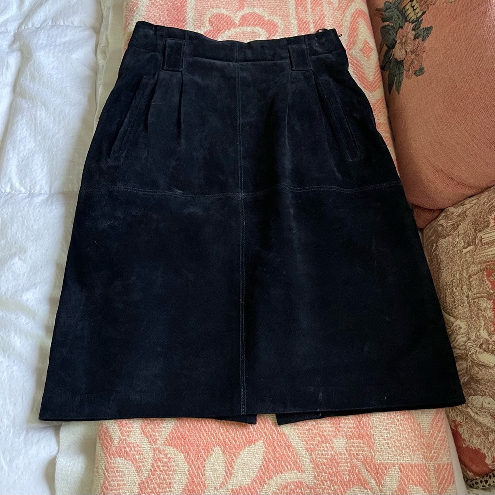 Vintage Evan Davies suede skirt